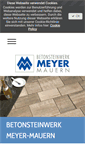 Mobile Screenshot of meyer-mauern.de